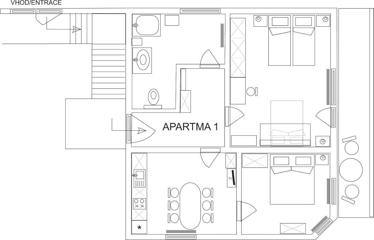 Apartma Kramar Podkoren Kranjska Gora Exteriér fotografie